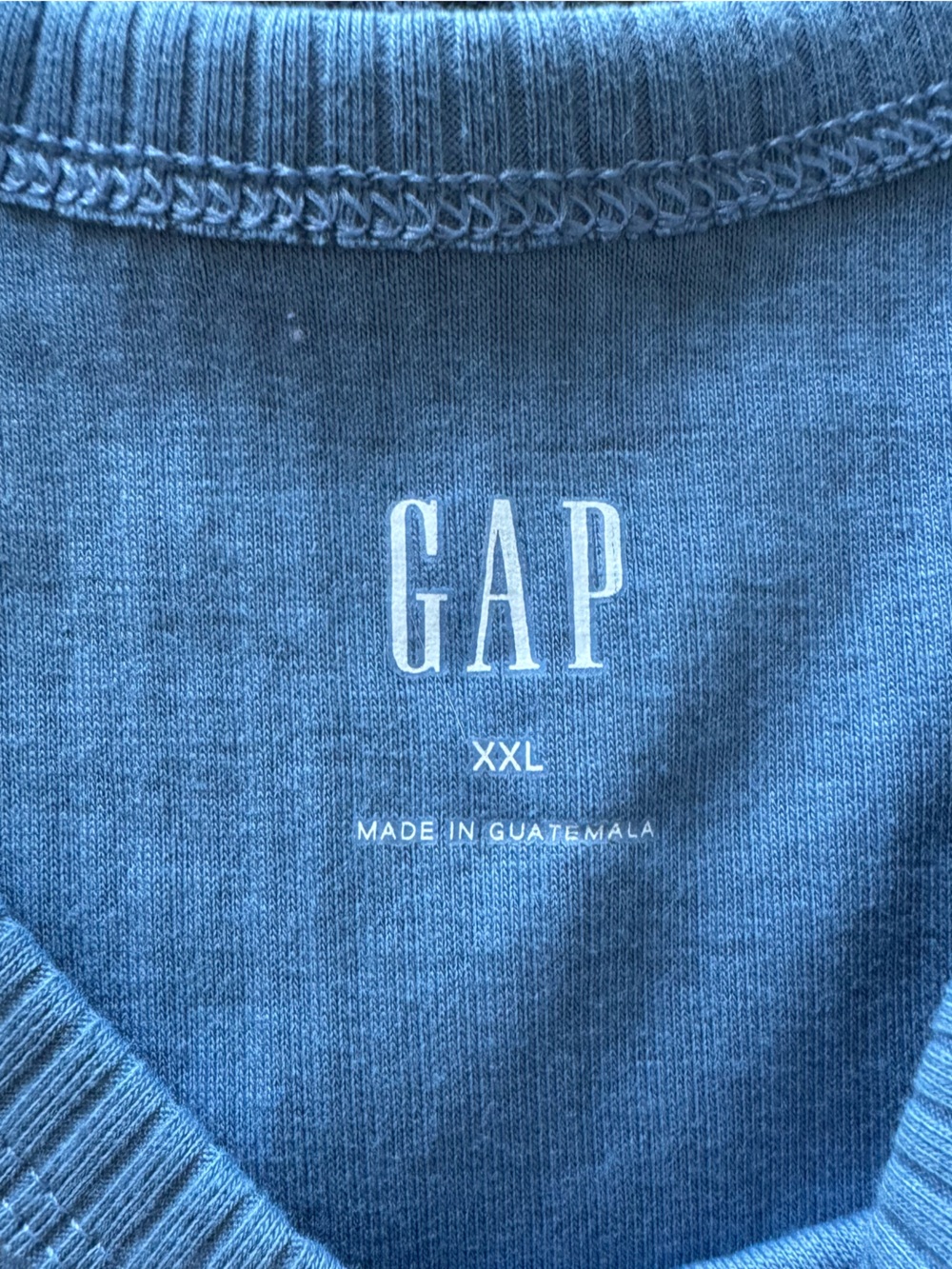 GAP Light Blue Ribbed Tank Top - Picture 3 of 3